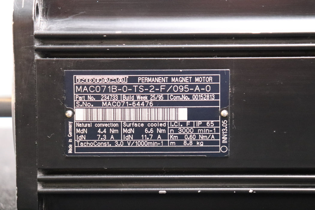 Bild des Artikels REXROTH-3-Phasen-Servo-Motor-MAC-071B-0-OS-2-F/095-A-0-234794-3000U/min