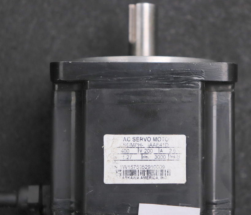 Bild des Artikels YASKAWA-Servo-Motor-SGMPH-04AAE41D-400W-200V-2,6A-1,27Nm-3000U/min