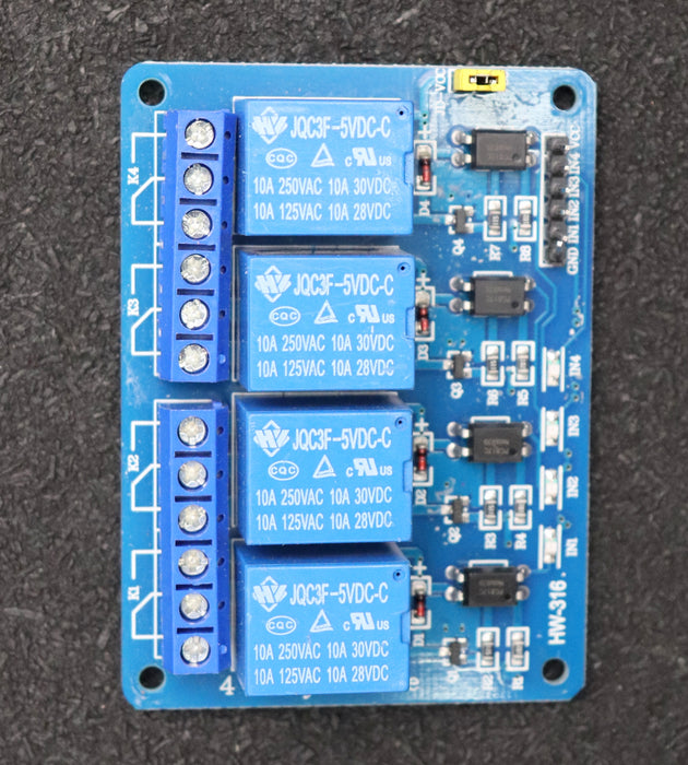 Bild des Artikels 14x-4-Relais-Modul-5VDC-gebraucht-Gewicht-700g