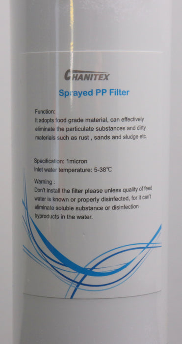 Bild des Artikels CHANITEX-10''-Ersatzfilter-Vorfilter-Sediment-1µm-für-500-GPD-5-38°C-LX-265Y