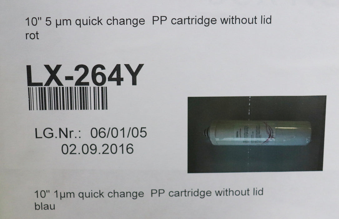 Bild des Artikels CHANITEX-10''-Ersatzfilter-Vorfilter-Sediment-5µm-für-500-GPD-5-38°C-LX-264Y