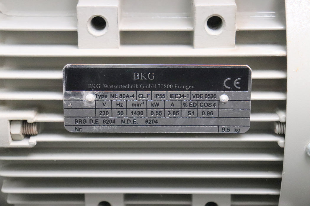 Bild des Artikels BKG-Motor-Type-NE-80A-4-230VAC-50Hz-0,55kW-3,85A-CL.-F-1430rpm-IP55