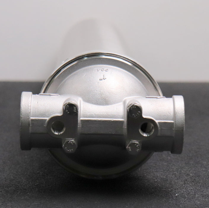 Bild des Artikels Edelstahl-Filtergehäuse-OL-20A-20''-Anschluß-1''-IG-mit-2-Manometeranschlüßen