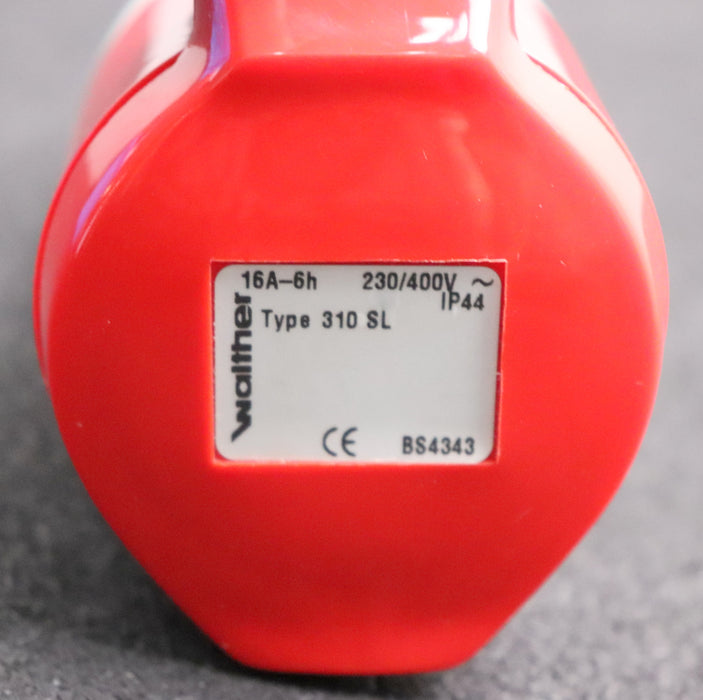 Bild des Artikels WALTHER-5x-CCE-Kupplung-Type-310SL-16A-5-polig-230/400VAC-IP44-mit-Knickschutz