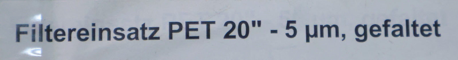 Bild des Artikels Filtereinsatz-ZV500PP20ABIF-Größe-20''-5µm-PET-unbenutzt-in-OVP