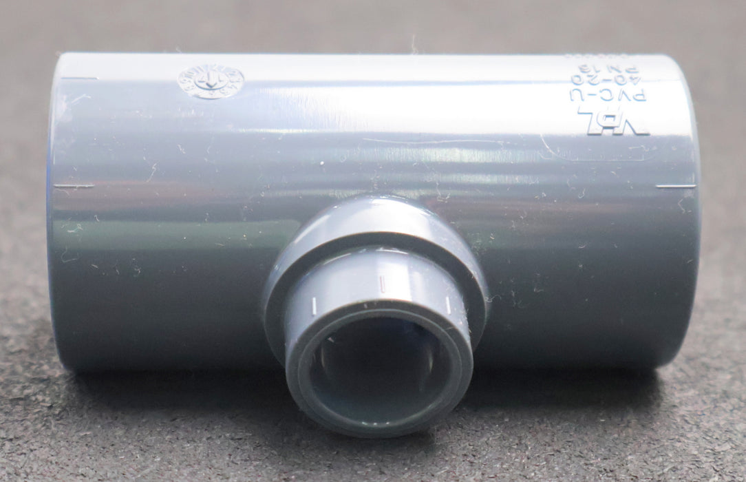 Bild des Artikels VDL-10x-T-Stück-90°-reduzierend-PVC-U-Ø-40-20mm-PN16-2-030-023-unbenutzt