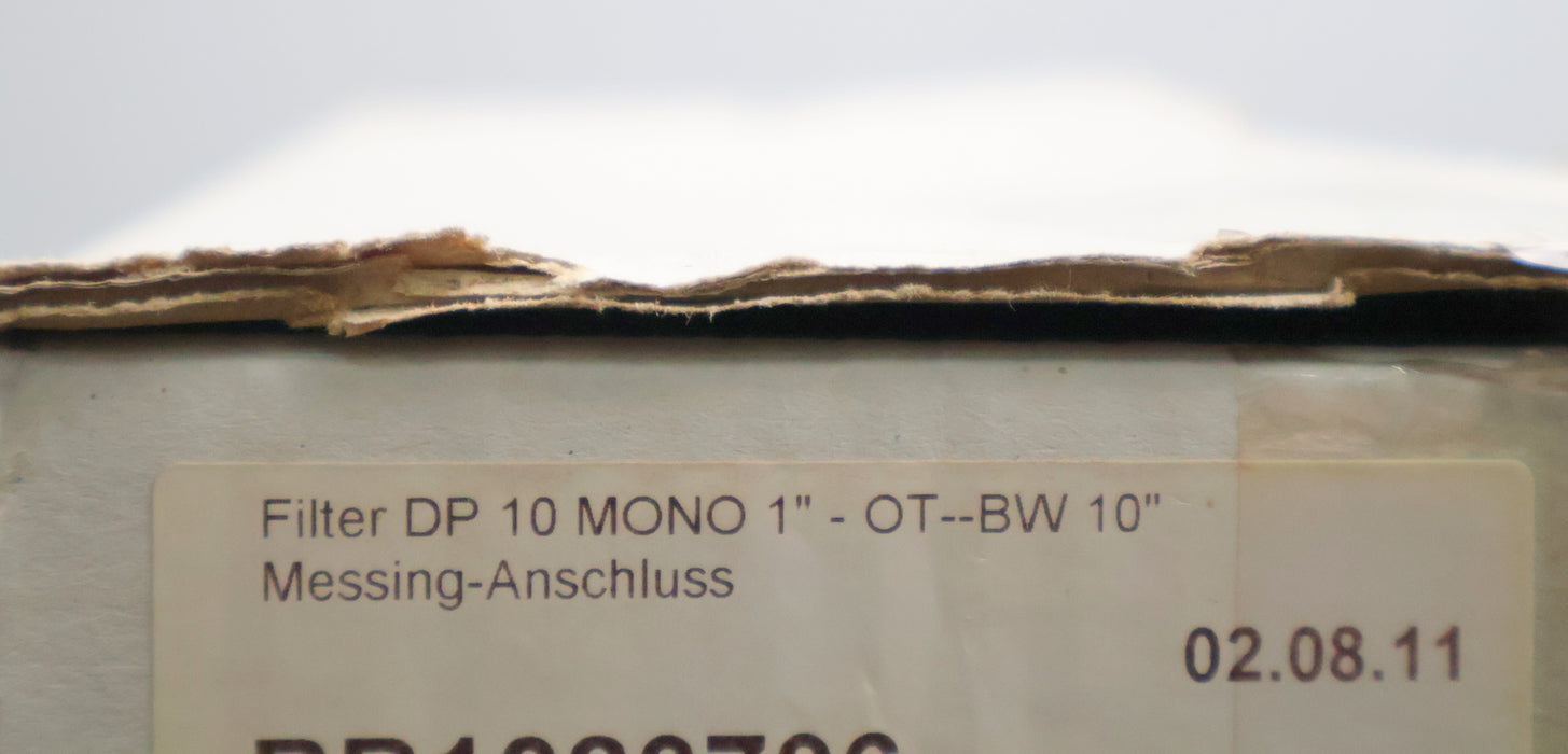 Bild des Artikels Filtergehäuse-10"-DP-10-MONO-1"-OT-BW-mit-Messing-Anschluss-Tasse-weiß-RB1380706