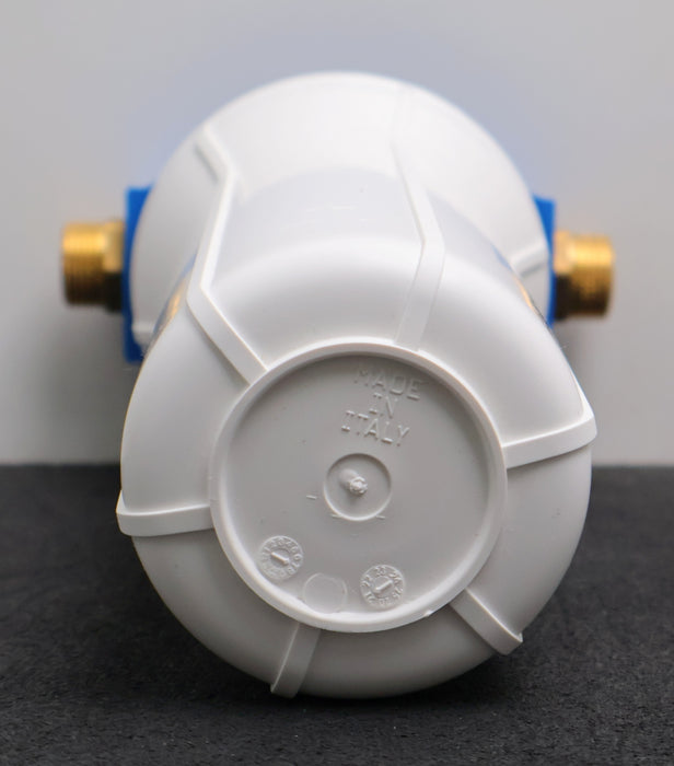 Bild des Artikels Filtergehäuse-10"-mit-Messing-Anschluss-3/4''-Tasse-weiß-Deckel-Blau