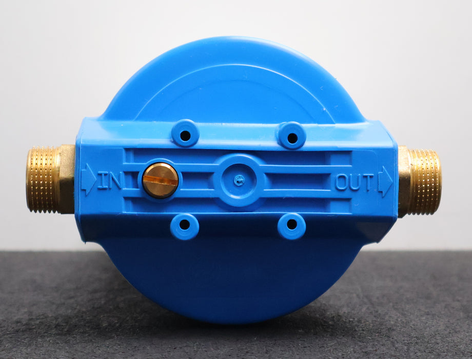 Bild des Artikels Filtergehäuse-10"-mit-Messing-Anschluss-3/4''-Tasse-weiß-Deckel-Blau
