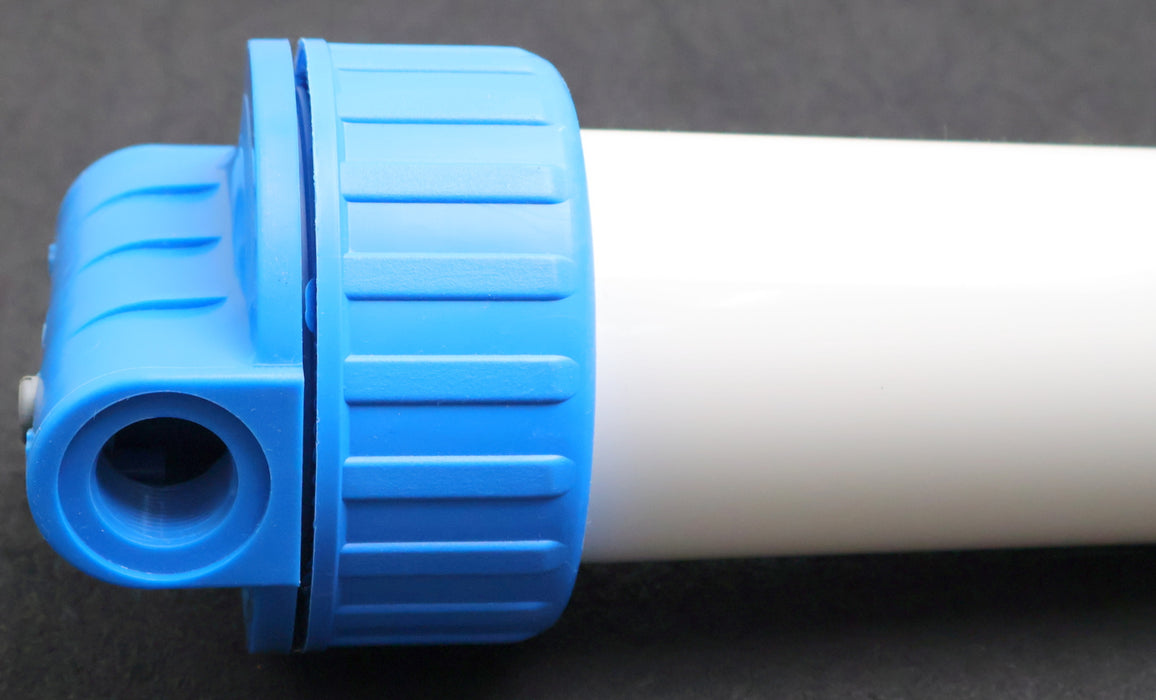 Bild des Artikels Filtergehäuse-10"-Anschluss-3/4''-Tasse-weiß-Deckel-Blau-unbenutzt