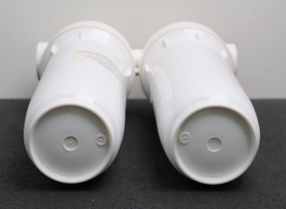 Bild des Artikels 2-fach-Wasseriltergehäuse-10"-DP-10-DUO-1/4"--Tassen-weiß-Anschlüsse-1/4"-IG