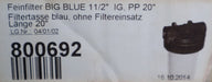 Bild des Artikels Big-Blue-Filtergehäuse-PP-20''-Anschlüsse-1-1/2''-Filtertasse-blau-800692