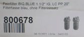 Bild des Artikels Big-Blue-Filtergehäuse-PP-20''-Anschlüsse-1-1/2''-Filtergehäuse-blau