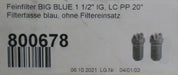 Bild des Artikels Big-Blue-Filtergehäuse-PP-20''-Anschlüsse-1-1/2''-Filtergehäuse-blau-unbenutzt