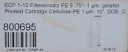 Bild des Artikels Wasserfilter-gefaltet-ECP1-10-PE-1µm-255481-43-unbenutzt-in-OVP