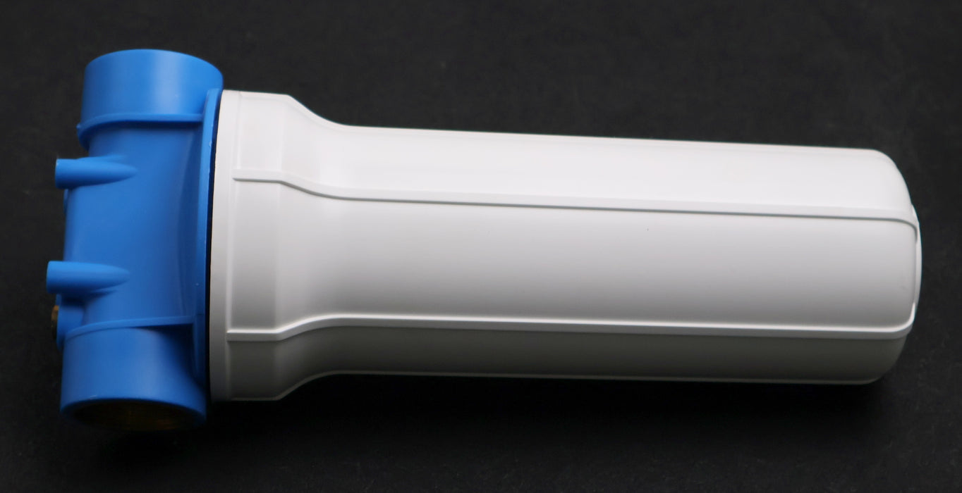 Bild des Artikels Filtergehäuse-Länge-10''-Messinganschlüsse-1-1/4''-Filtertasse-weiß-unbenutzt