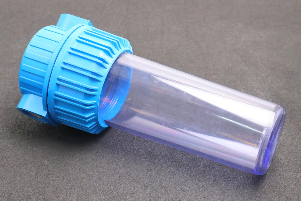 Bild des Artikels Filtergehäuse-Länge-10''-Messinganschlüsse-3/4''-Klarsichtfiltertasse-unbenutzt