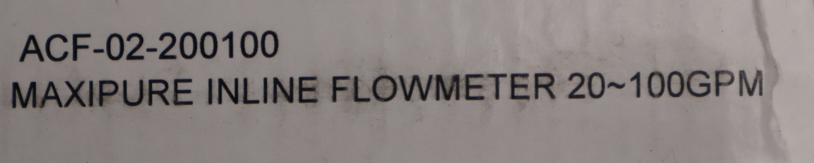 Bild des Artikels MAXIPURE-Inline-Durchflussmesser-ACF-20-200100-Gewindegröße-2''-20-100GPM