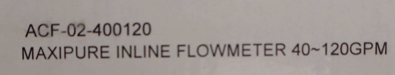 Bild des Artikels MAXIPURE-Inline-Durchflussmesser-ACF-20-400120-Gewindegröße-2''-40-120GPM