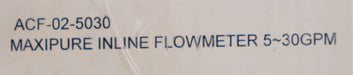 Bild des Artikels MAXIPURE-Inline-Durchflussmesser-ACF-02-5030-Gewindegröße-3/4''-5-30GPM