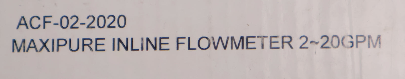Bild des Artikels MAXIPURE-Inline-Durchflussmesser-ACF-02-2020-Gewindegröße-3/4''-2-20GPM
