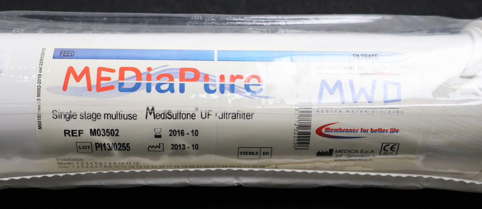 Bild des Artikels MEDIAPURE-antibakterieller-Filter-MediSulfone-UF-ultrafilter-Anschlüsse-1/2''AG