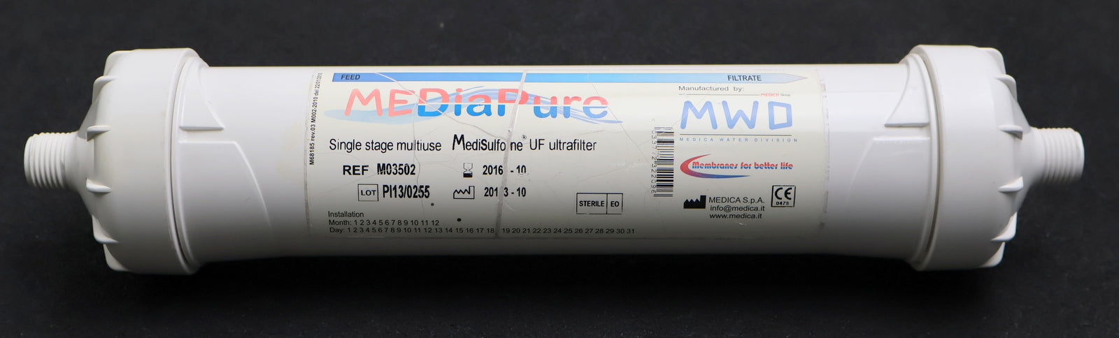 Bild des Artikels MEDIAPURE-antibakterieller-Filter-Anschlüsse-1/2''AG-MediSulfone-UF-ultrafilter-