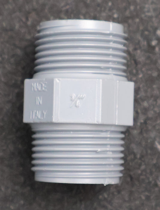 Bild des Artikels COMER-20x-Doppelnippel-mit-Außengewinde-3/8''-PVC-unbenutzt