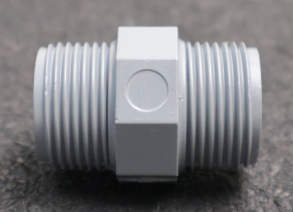 Bild des Artikels COMER-20x-Doppelnippel-mit-Außengewinde-3/8''-PVC-unbenutzt