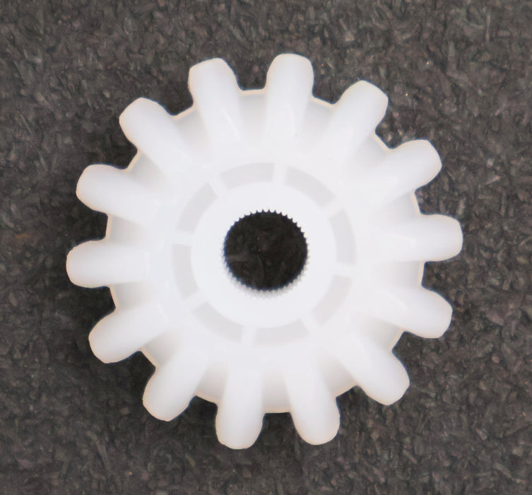 Bild des Artikels 5x-Kunststoff-Kegelstirnrad-Modul-3-GesamtØ-44mm-Zähnezahl-Z=-14-Material-PVDF