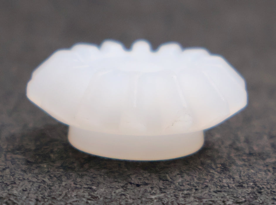 Bild des Artikels 5x-Kunststoff-Kegelstirnrad-Modul-3-GesamtØ-44mm-Zähnezahl-Z=-14-Material-PVDF