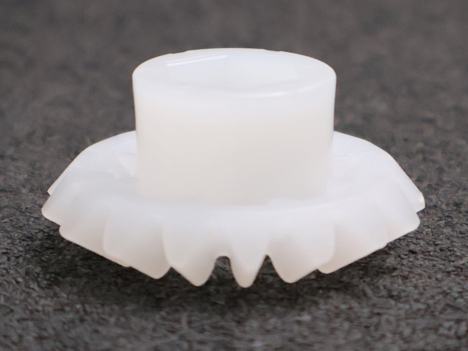 Bild des Artikels 5x-Kunststoff-Kegelstirnrad-Modul-3-GesamtØ-44mm-Zähnezahl-Z=-17-Material-PVDF