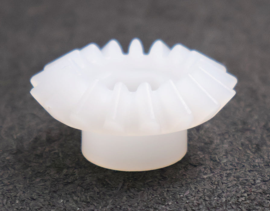 Bild des Artikels 5x-Kunststoff-Kegelstirnrad-Modul-3-GesamtØ-44mm-Zähnezahl-Z=-17-Material-PVDF