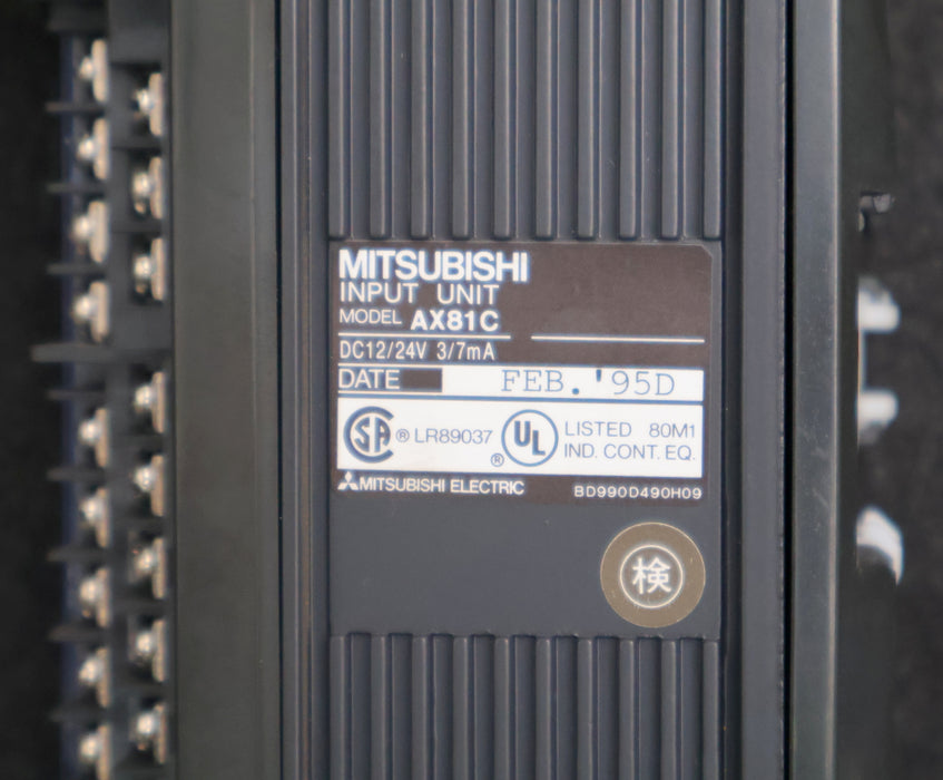 Bild des Artikels MITSUBISHI-MELSEC-Input-Unit-Type-AX81C-12/24VDC-3/7mA-gebraucht