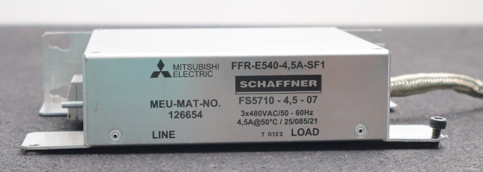 Bild des Artikels MITSUBISHI-SCHAFFNER-Filter-FFR-E540-4,5A-SF1-3x-480VAC-50-60Hz-4,5A