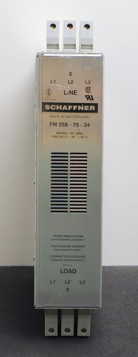 Bild des Artikels SCHAFFNER-Netzfilter-FN-258-75-34-480VAC-50-60Hz-75A-gebraucht