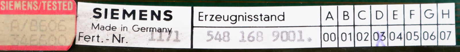 Bild des Artikels SIEMENS-SINUMERIK-Kopplung-6FX1116-8AA00-gebraucht