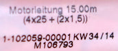 Bild des Artikels INTERCONTEC-INTERMOTOR-PLUS-15m-Motorleitung-4x25+(2x1,5)-Buchse-4-polig