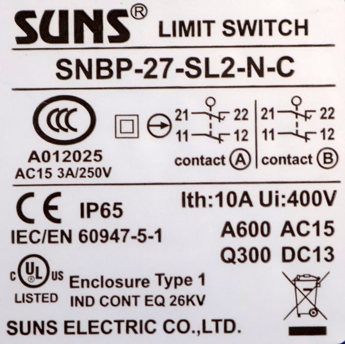 Bild des Artikels DEMAG-/-SUNS-Kran-Endschalter-SNBP-24-SL2-N-C-Ith:-10A-Ui:-400V