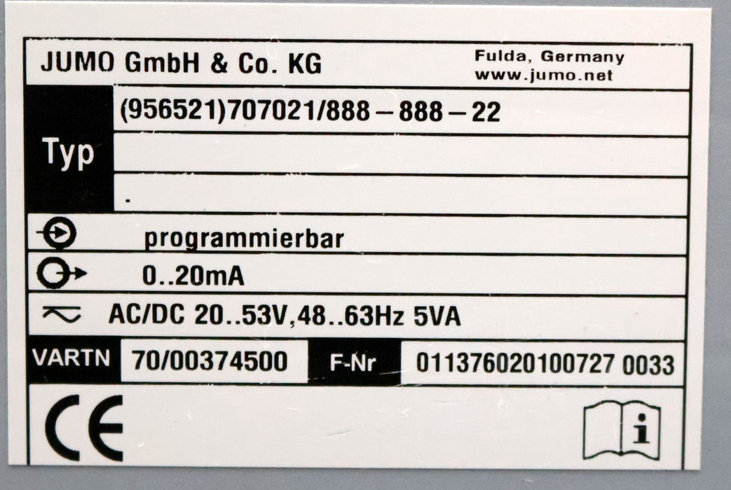 Bild des Artikels JUMO-dTRANS-T02-PCP-programierbarer-Messumformer-(956521)-707021/888-888-22
