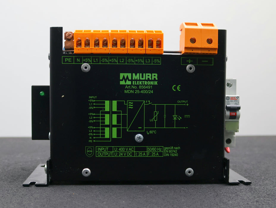 Bild des Artikels MURR-ELEKTRONIK-Kompaktnetzgerät-Power-Supply-MDN-25-400/24-No.-856491