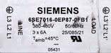 Bild des Artikels SIEMENS-Entstörfilter-6SE7016-0EP87-0FB1-380-480V-50/60Hz-3x-6A-gebraucht