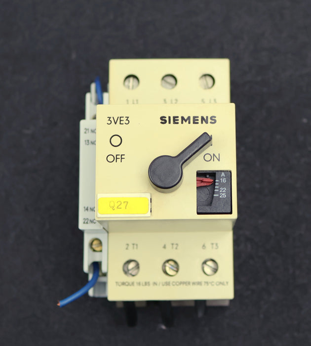 Bild des Artikels SIEMENS-Leistungsschalter-3VE3000-2NA00-16-25A-gebraucht