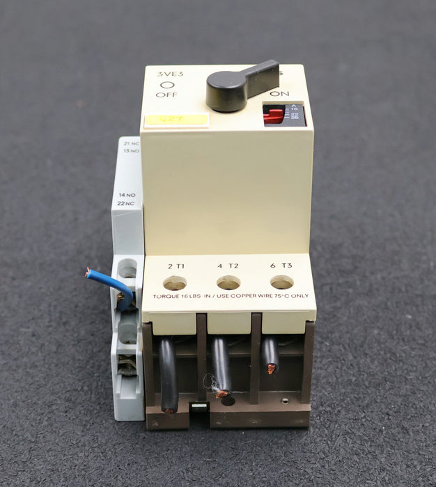 Bild des Artikels SIEMENS-Leistungsschalter-3VE3000-2NA00-16-25A-gebraucht