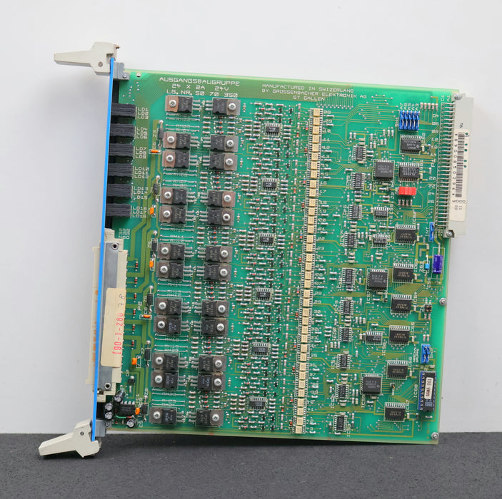 Bild des Artikels GROSSENBACHER-Ausgangsbaugruppe-Lg.Nr.-50-70-350-24x2A-24V-gebraucht