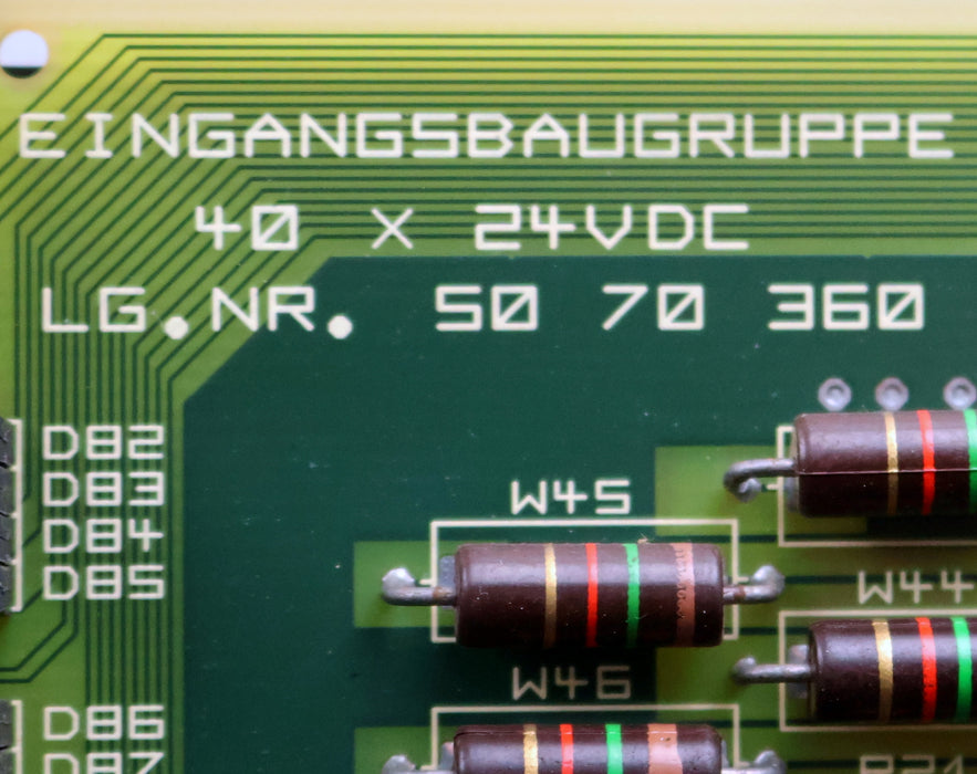Bild des Artikels GROSSENBACHER-Eingangsbaugruppe-Lg.Nr.-50-70-360-40x-24VDC-gebraucht