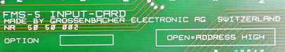 Bild des Artikels GROSSENBACHER-Input-Card-FMS-5-Nr.-50-50-002-gebraucht