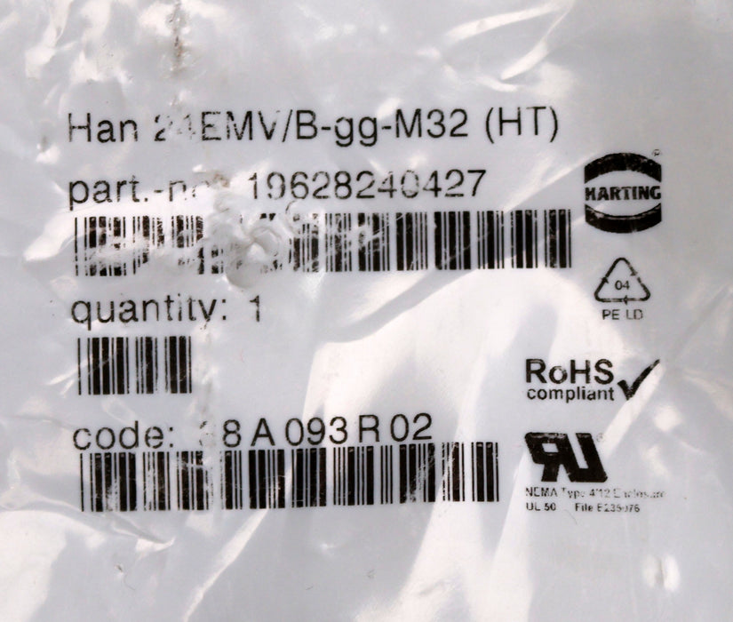 Bild des Artikels HARTING-Tüllengehäuse-HAN-24EMV/B-gg-M32-(HT)-P/N-19628240427-unbenutzt-in-OVP