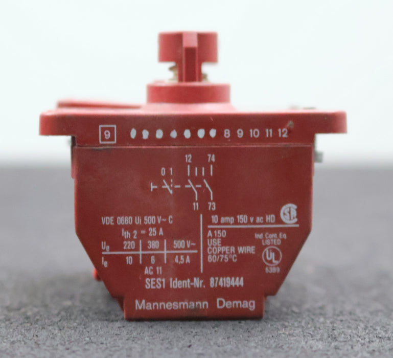 Bild des Artikels DEMAG-Doppel-Schaltelement-SES1-ID-87419444-unbenutzt