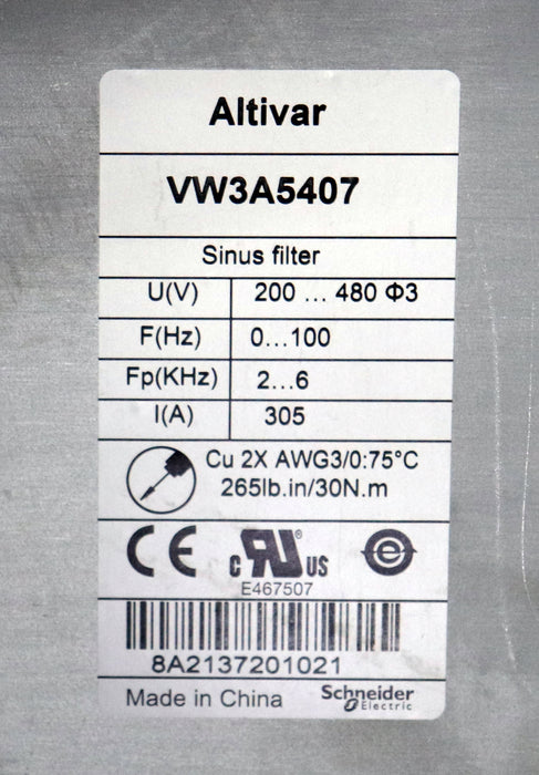 Bild des Artikels SCHNEIDER-Sinus-Filter-für-Frequenzumrichter-ALTIVAR-VW3A5407-200-480V